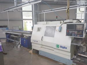 Tour CNC BIGLIA B 42 SM - Axe C / bi tourelle / outils tournants / bi broche / Embarreur