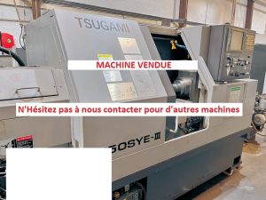 Tour CNC TSUGAMI M50SYE-III - Axe C / Outils tournants / Axe Y / Bi broche