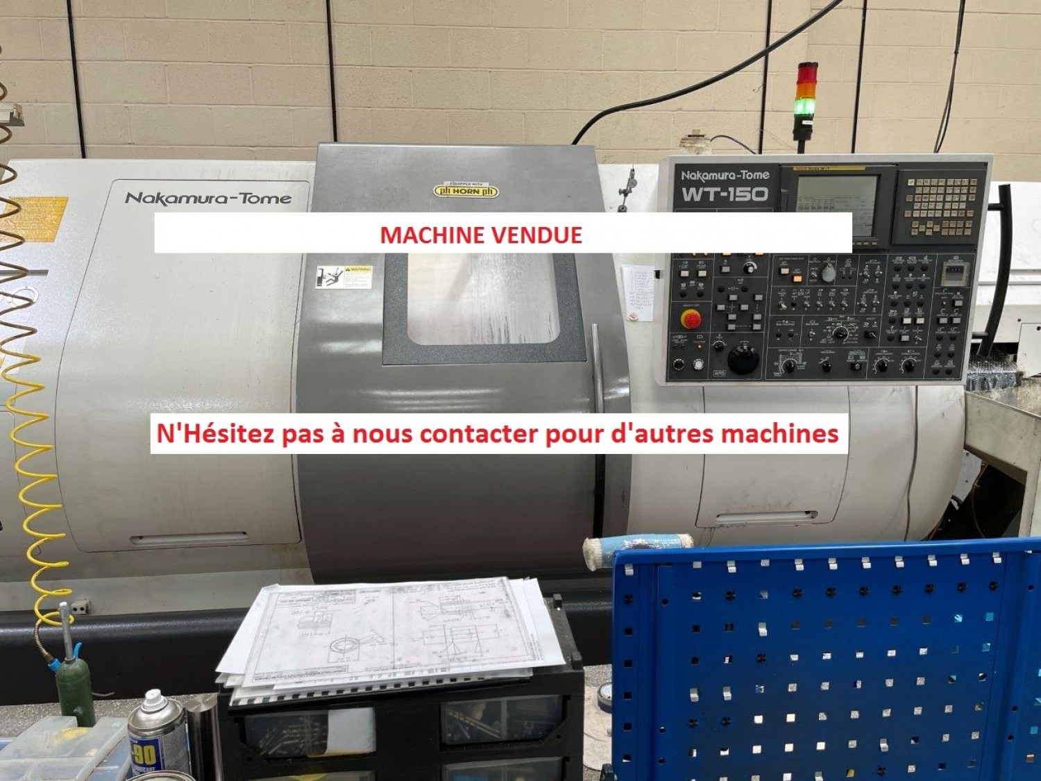 Tour CNC NAKAMURA WT150MMY -Axe Y / Bi broche / Bi tourelle / Outils tournants / Embarreur