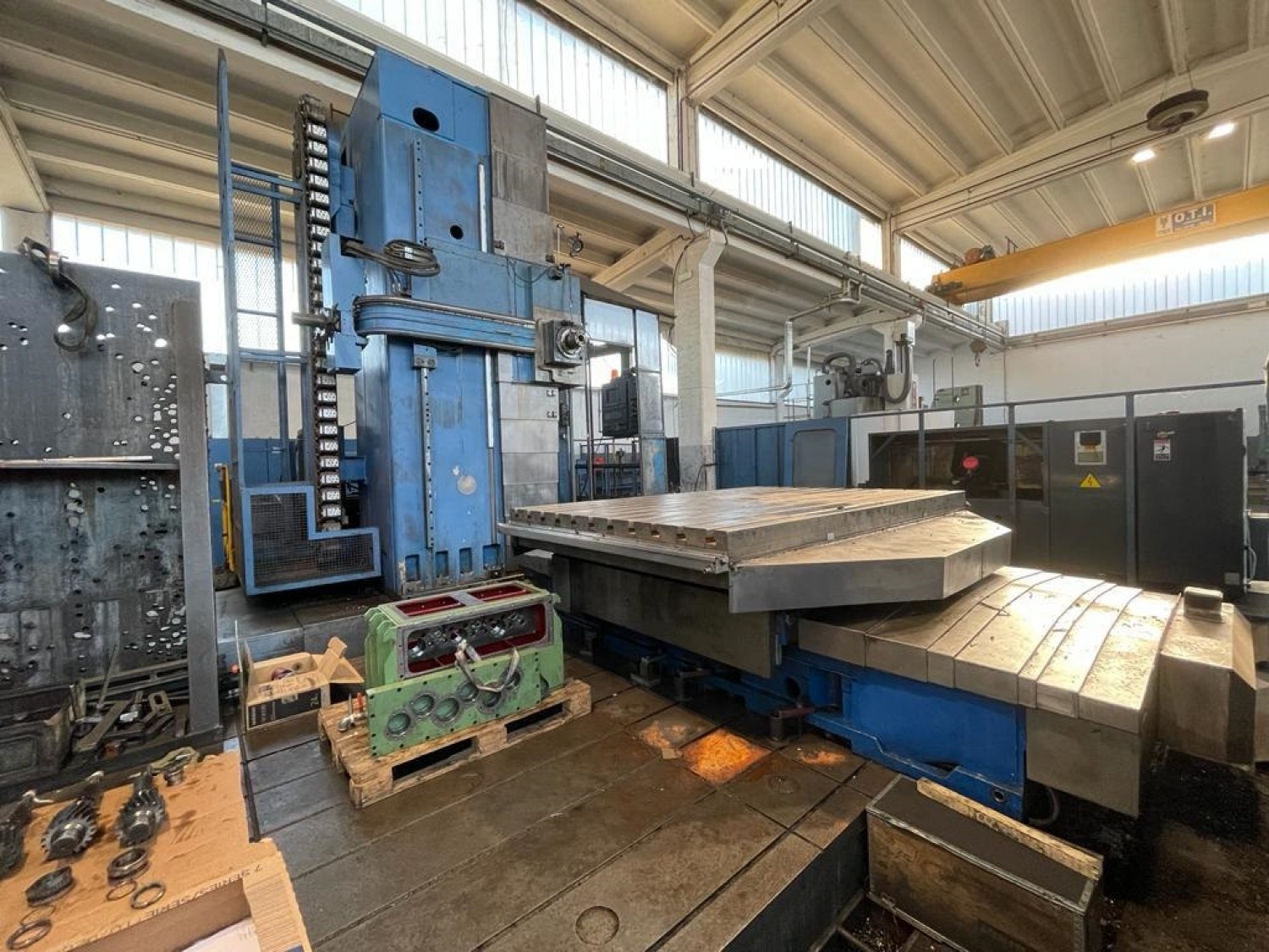 Aléseuse CNC PAMA SPEEDRAM 4000 / Tête de fraisage / table rotative / Taques