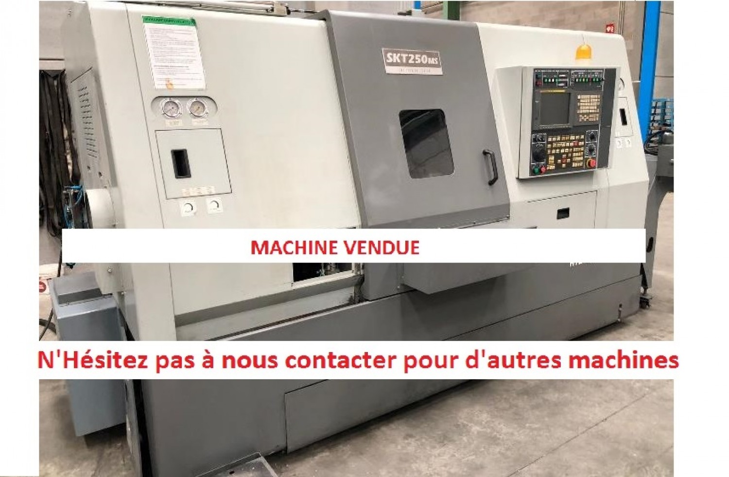 Tour CNC HYUNDAI KIA SKT-250MS - Axe C 360° / Bi broche / Axe B / Outils tournants