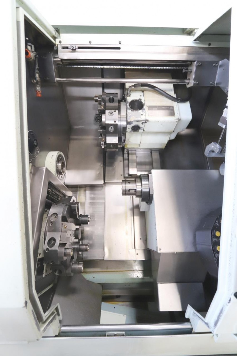 Tour CNC BIGLIA B 42 SM - Axe C / Axe Y / bi tourelle / outils tournants / bi broche / Embarreur BOS