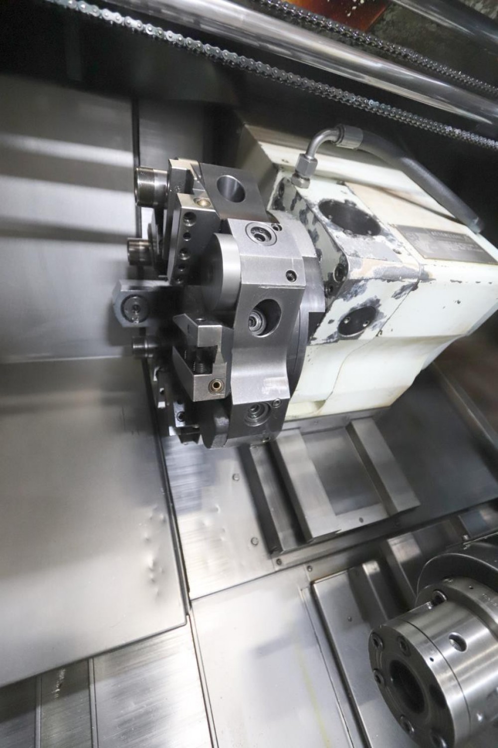 Tour CNC BIGLIA B 42 SM - Axe C / Axe Y / bi tourelle / outils tournants / bi broche / Embarreur BOS