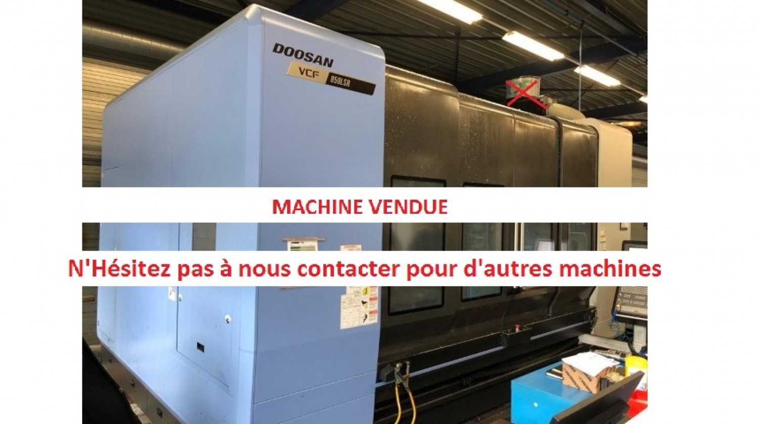 Centre d'usinage 4 axes DOOSAN VCF850 - AXE B
